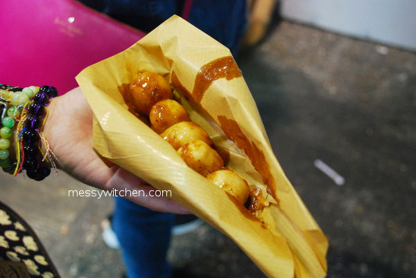 Fish Ball Stick With Curry @ Lee Keung Kee North Point Egg Waffle, Hong Kong